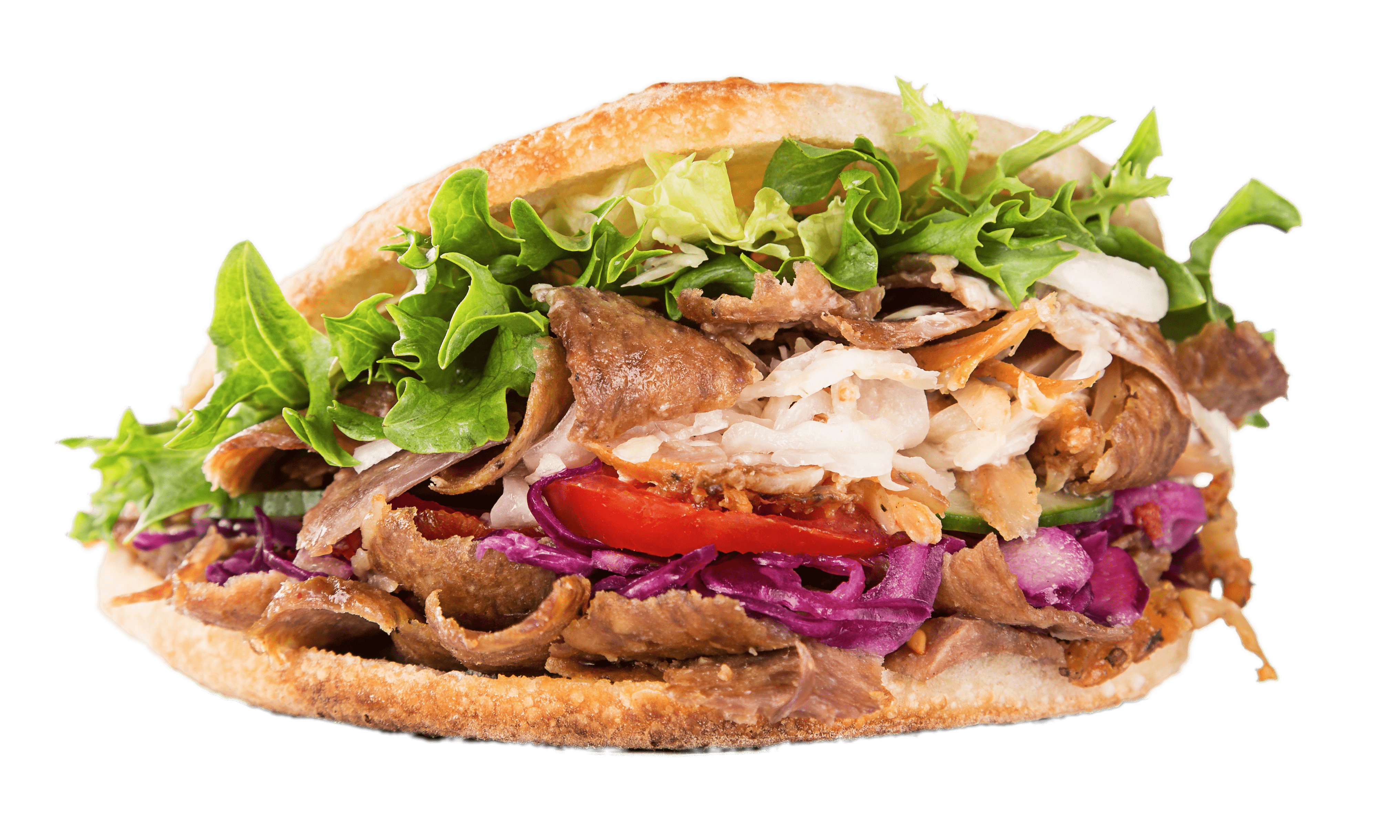 Doner Kebab  . . . . . . . . . . . . . .  € 4
